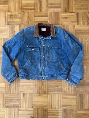 [SOLD] Ralph Lauren Denim Work Jacket with Brown Corduroy Collar